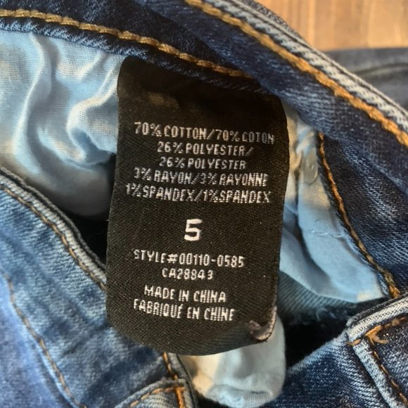 almost famous dark blue jeans size 5 - Picture 4 of 5